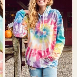 Ivory Ella tie die hoodie NIP (sold out online)
